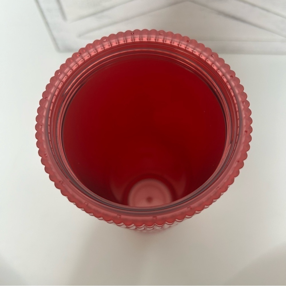 Starbucks Dusty Rose Pink Shimmer Shell Mermaid Scales Cold Cup Tumbler 24 oz - Picture 14 of 15
